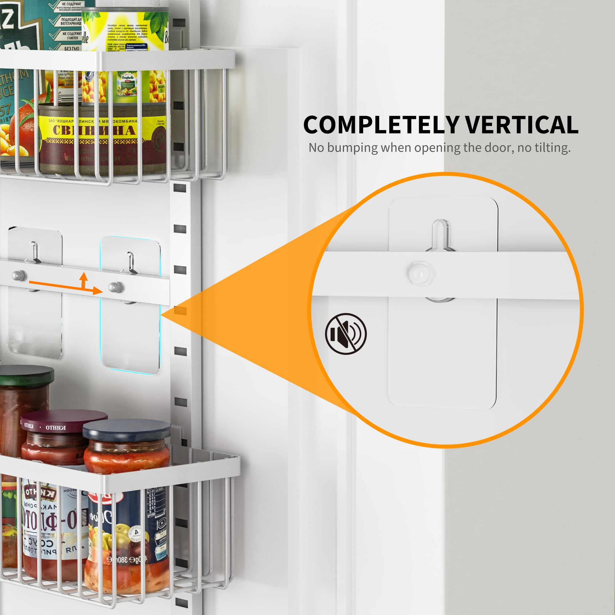 Moforoco shelves filled with spices and cans demonstrating load capacity
