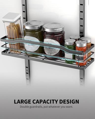 Moforoco shelves side-by-side showing size options for varied items