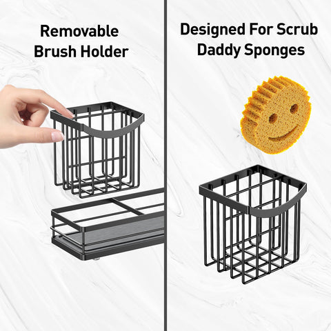Moforoco smiley sponge holder detail stores sponge and keeps counters dry