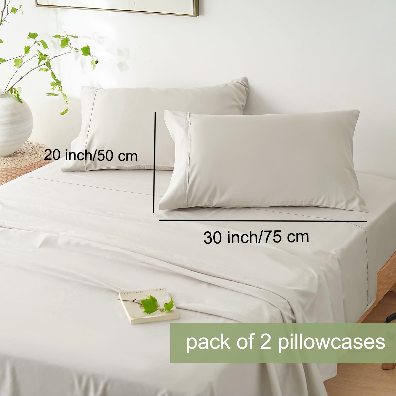 Mohap sheet on mattress showing fit up to 12-inch depth benefit