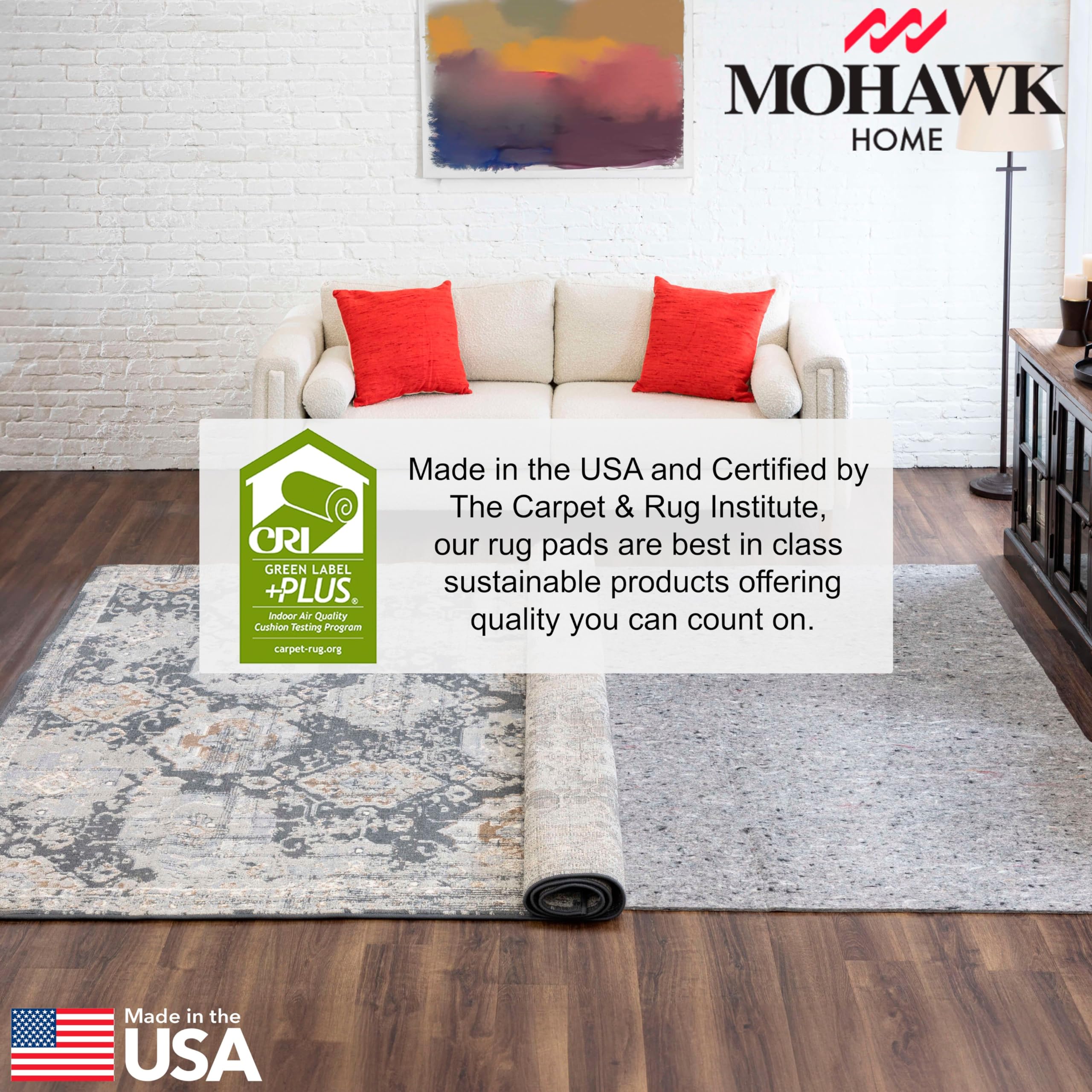 Mohawk Home pad used in kitchen providing anti-fatigue comfort