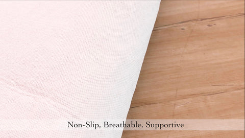 mohawk home pad placed under area rug increases stability