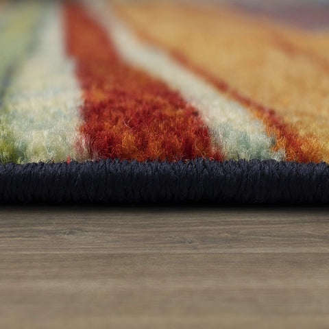 Mohawk Home textured latex backing shown for non-slip floor grip and stability