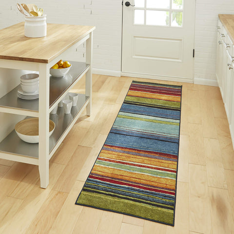 Mohawk Home lifestyle shot under dining chair showing durability in use