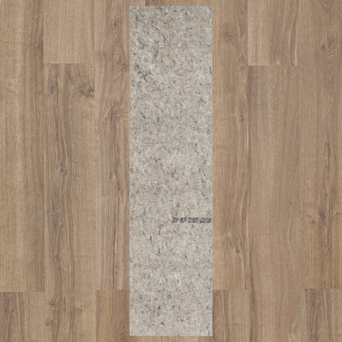 Mohawk Home pad under hallway runner showing correct scale and coverage
