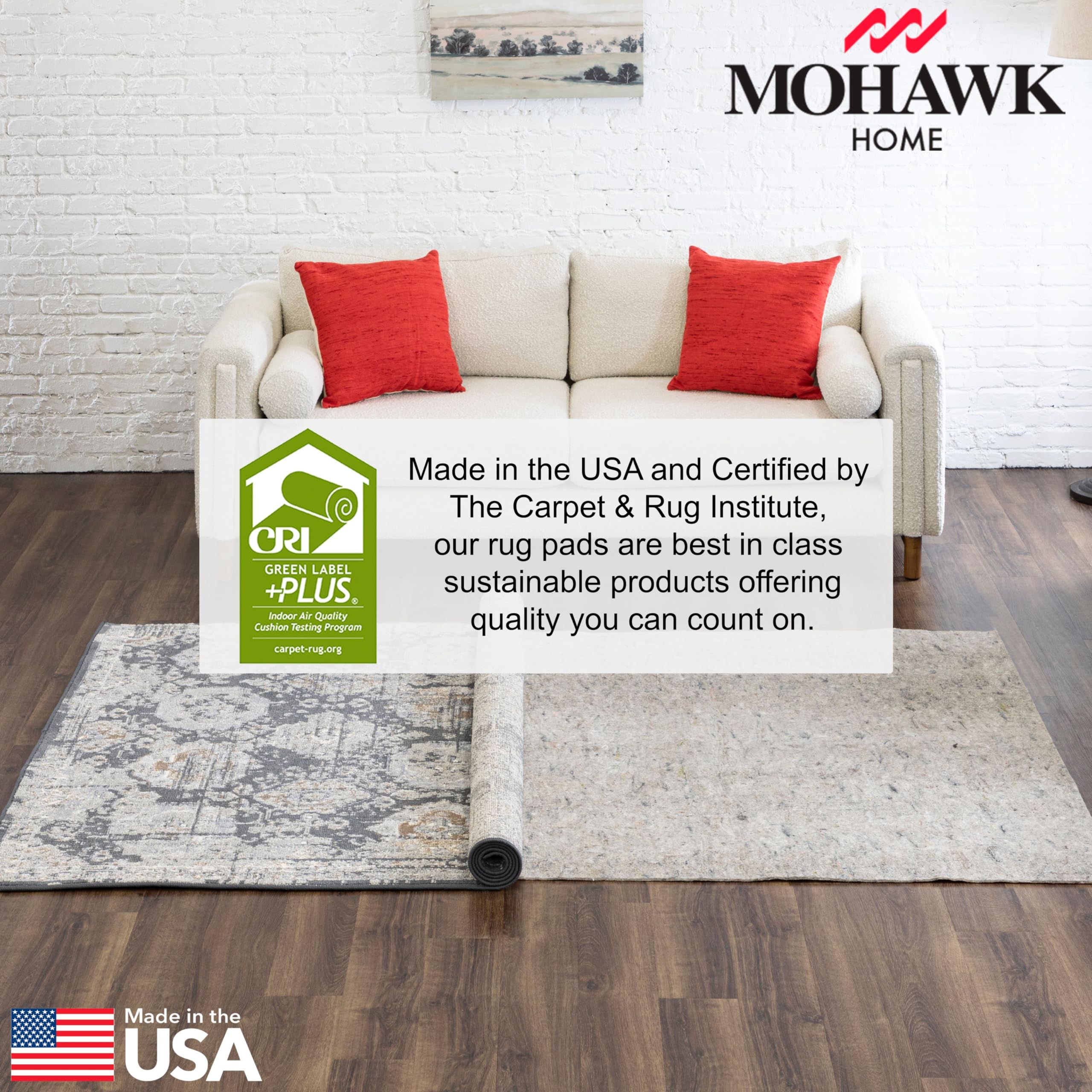 mohawk home pad under rug protecting hardwood floors from scratches