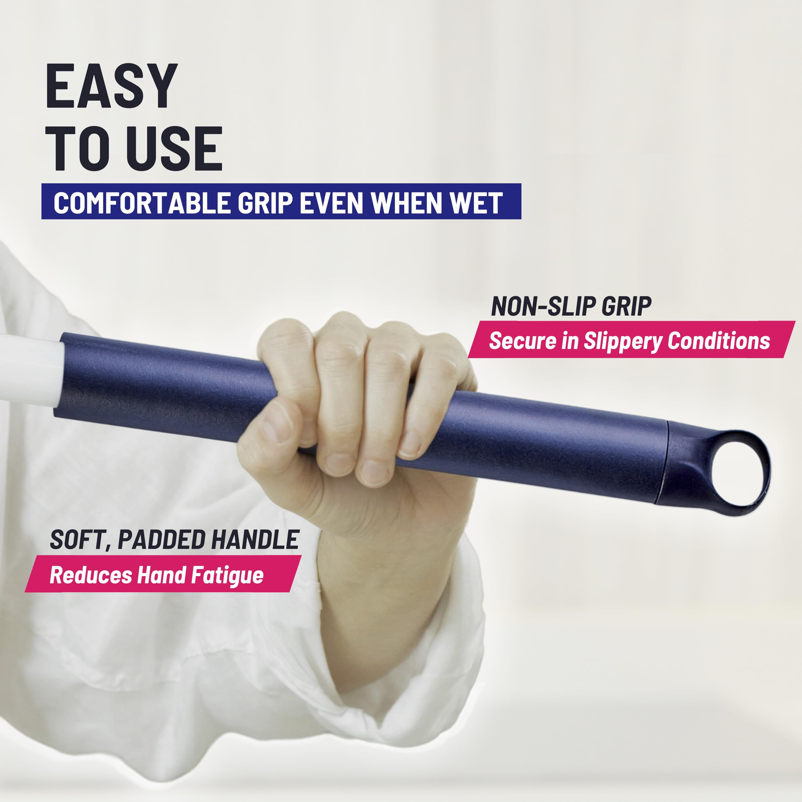 Moku Home padded handle close-up offering comfortable ergonomic grip