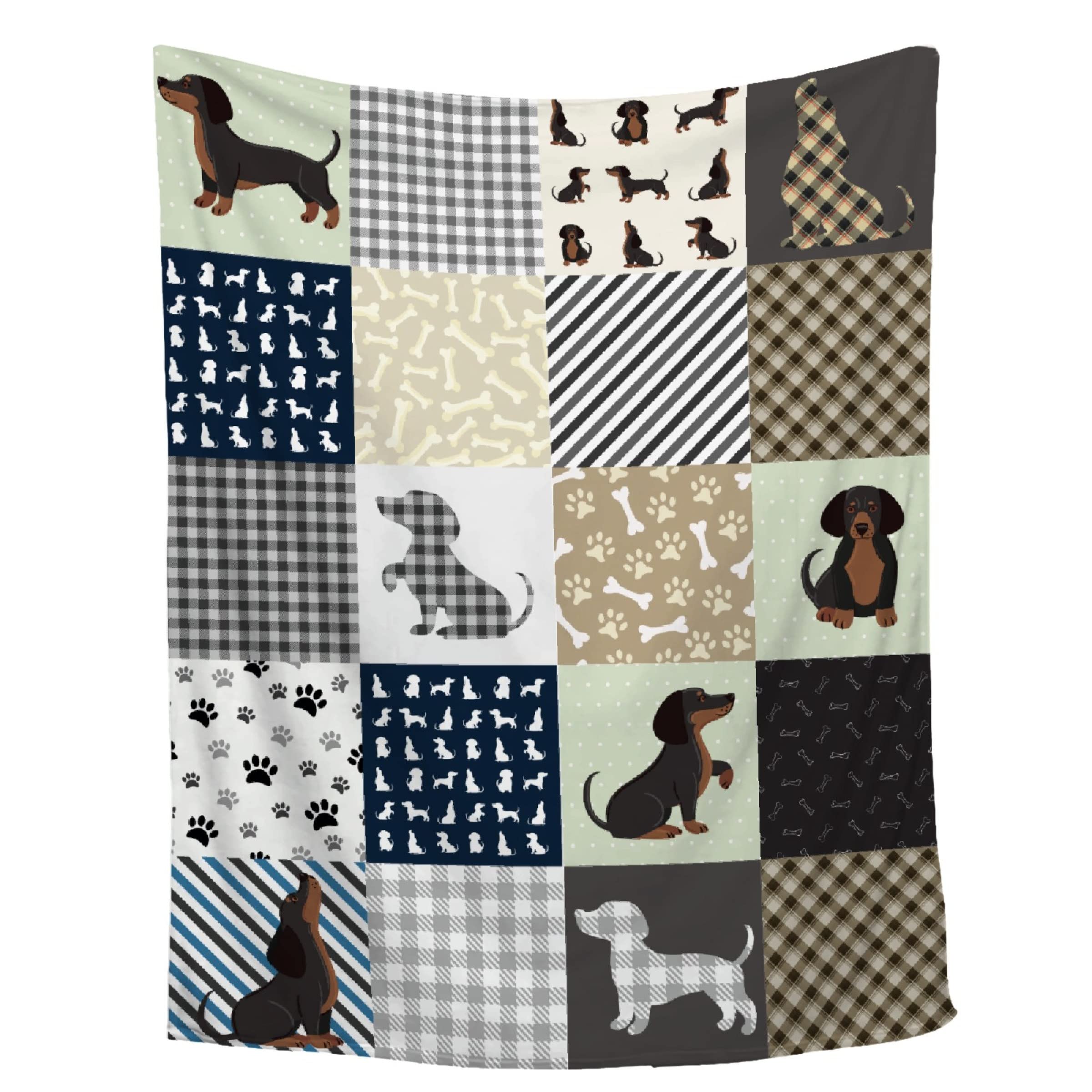 Mokukenren label and dachshund print detail displaying clear pattern and quality
