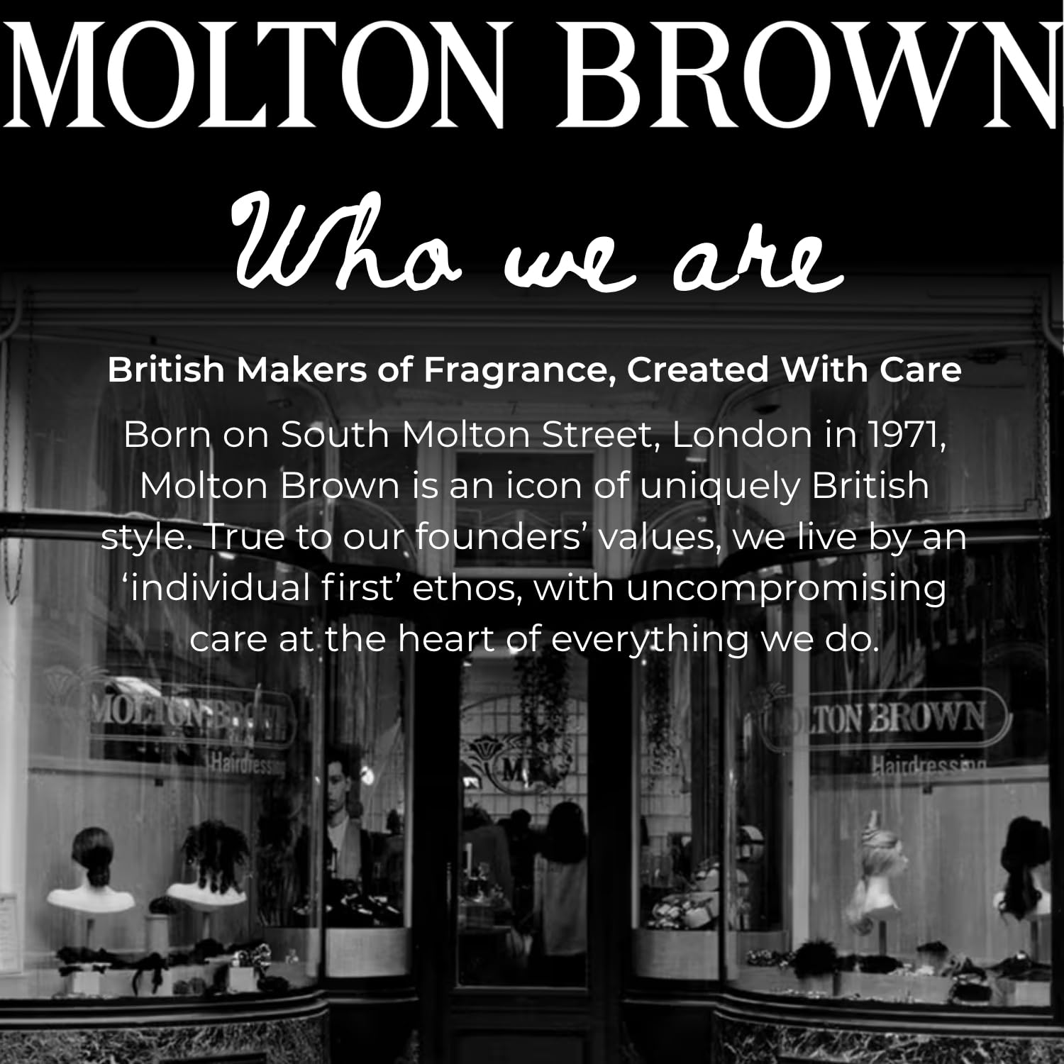 Molton Brown boxed packaging presented as a gift offering an elegant present