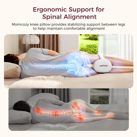 Momcozy adjustable strap detail keeping pillow securely in place