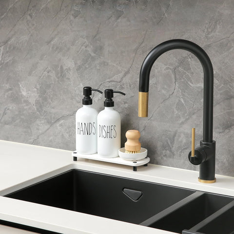 MOMEEMO stone tray detail showing water containment and easy cleaning benefit