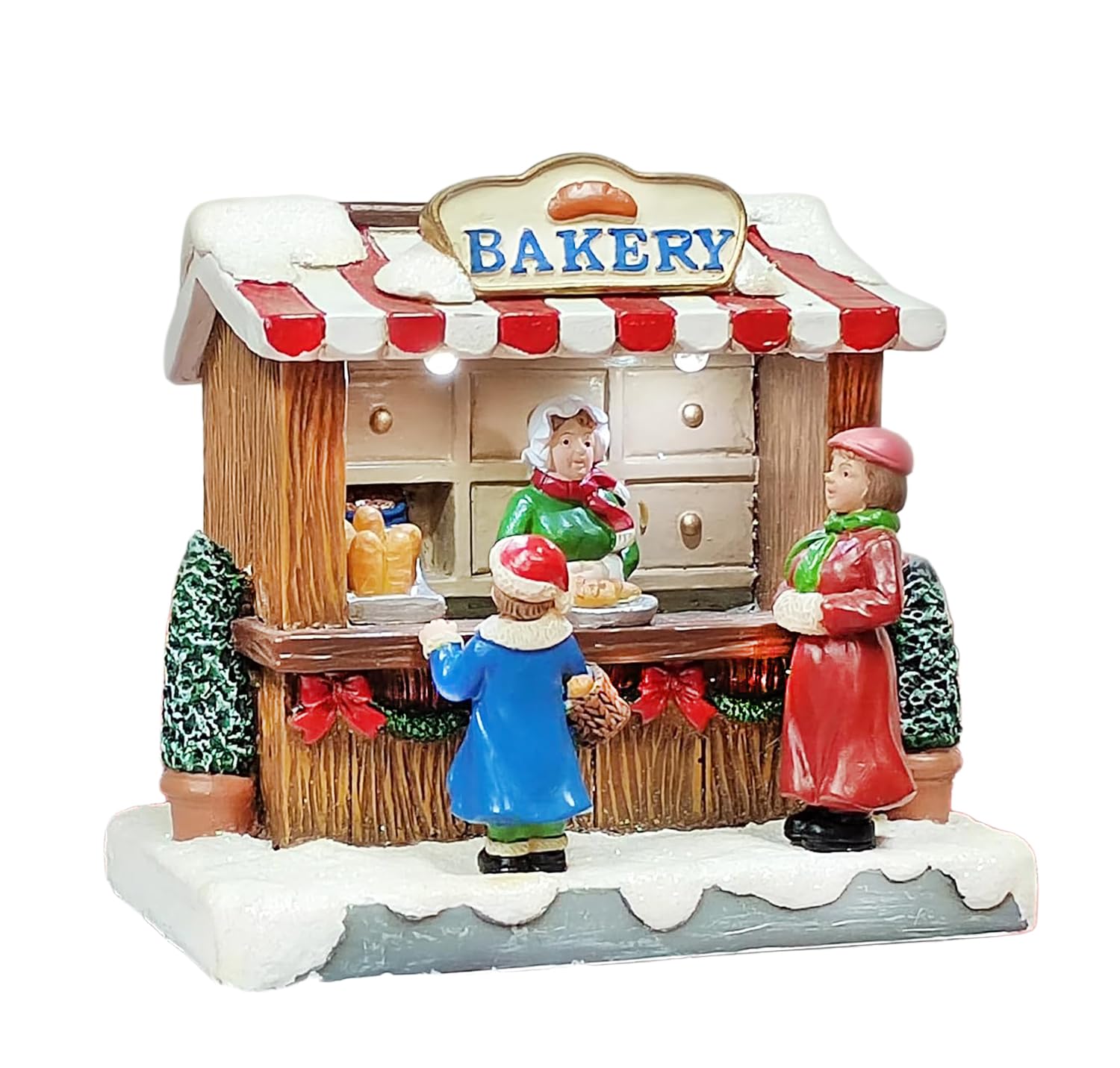 MOMENTS IN TIME front view showing bakery scene with warm LED glow