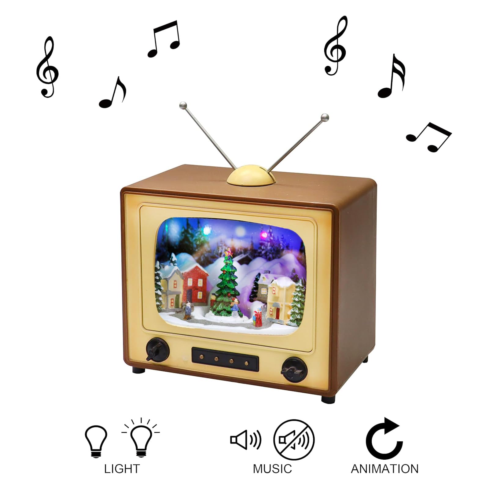 Moments in Time LED lights glowing warmly to brighten tabletops and mantels