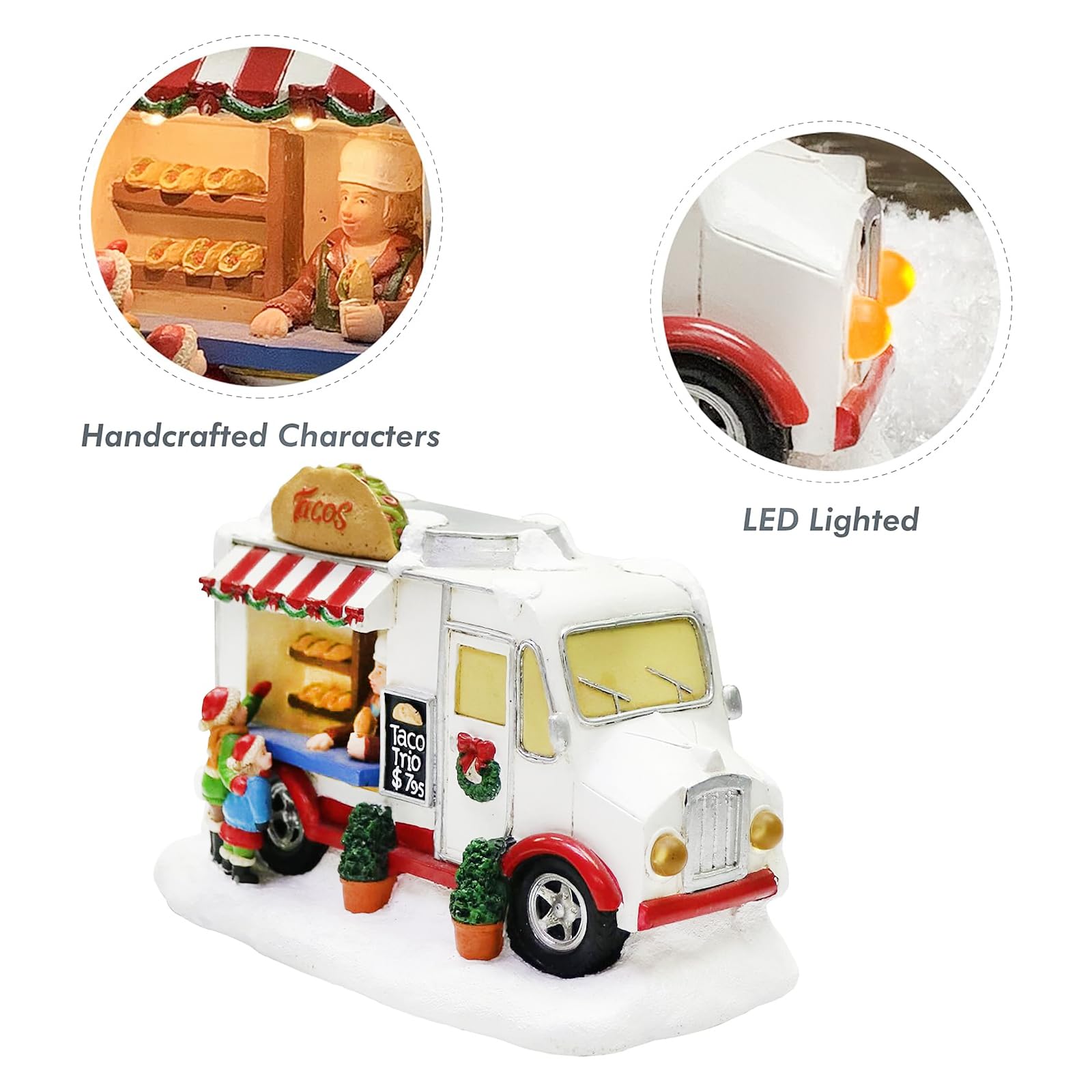 MOMENTS IN TIME taco truck open battery compartment for easy cordless placement