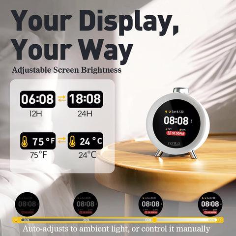 MOMILLA box and clock presented as a gift-ready package for birthdays