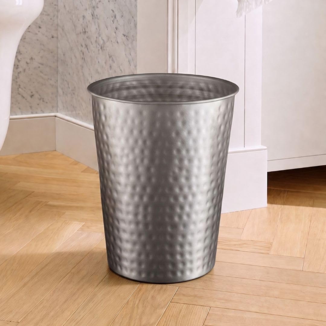 Monarch Abode on office desk providing tidy, stylish trash solution