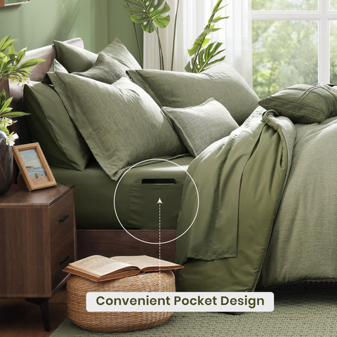 Monbix styled bedroom scene demonstrating cohesive set for restful ambiance