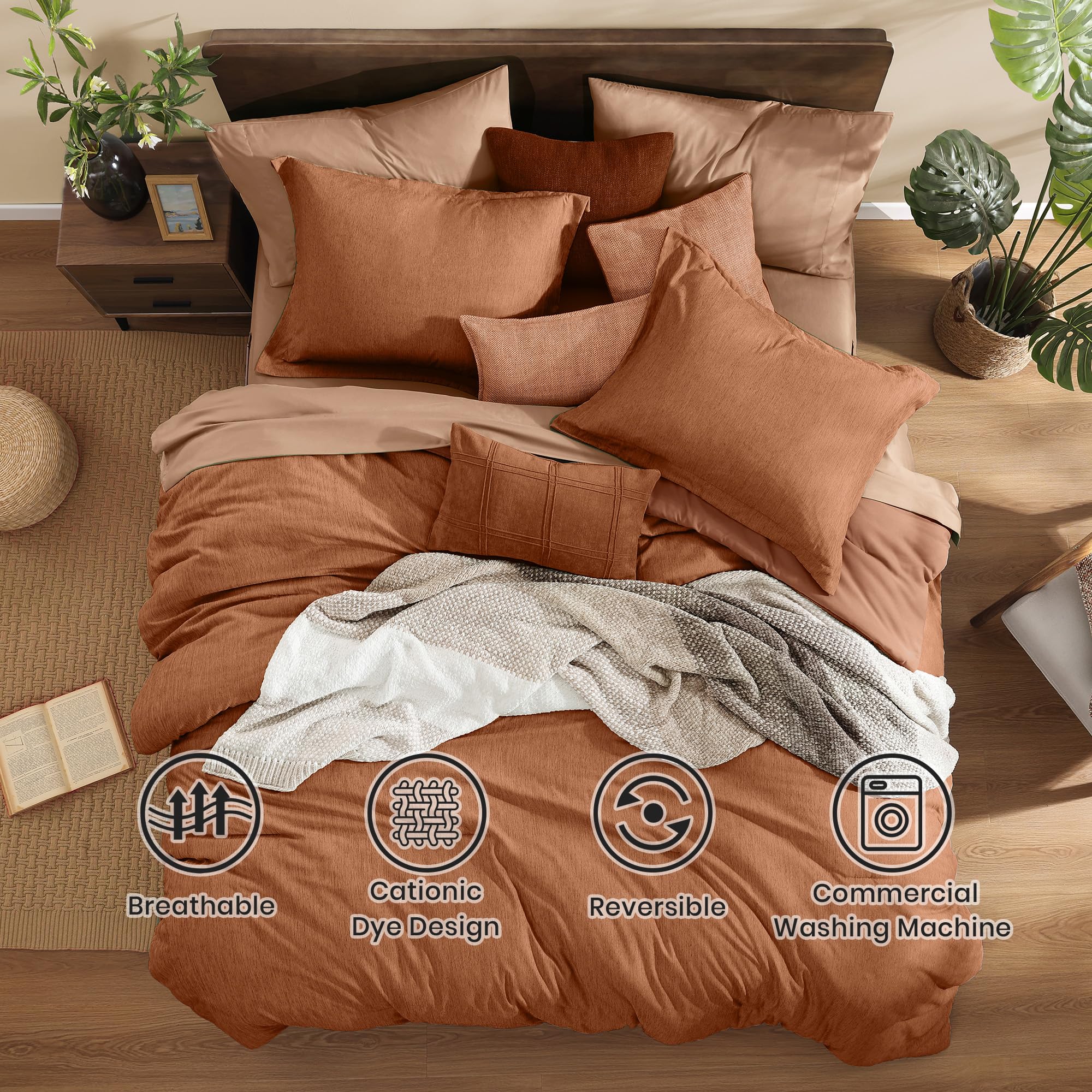 Monbix close-up of double-brushed texture highlighting soft hand-feel for restful sleep
