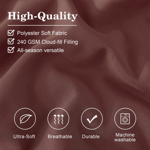 Monbix comforter set styled in bedroom to show color and cozy atmosphere