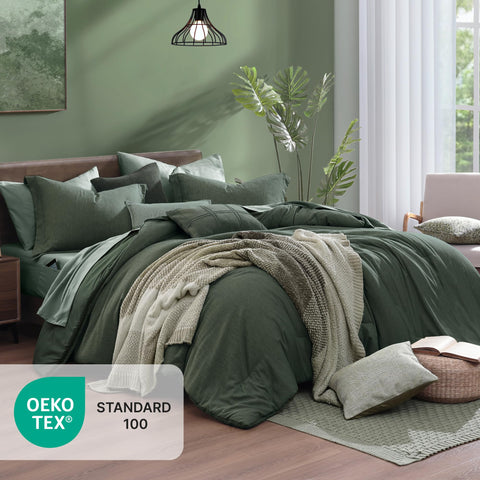 Monbix fitted sheet pocket depth image showing deep 14-inch fit benefit