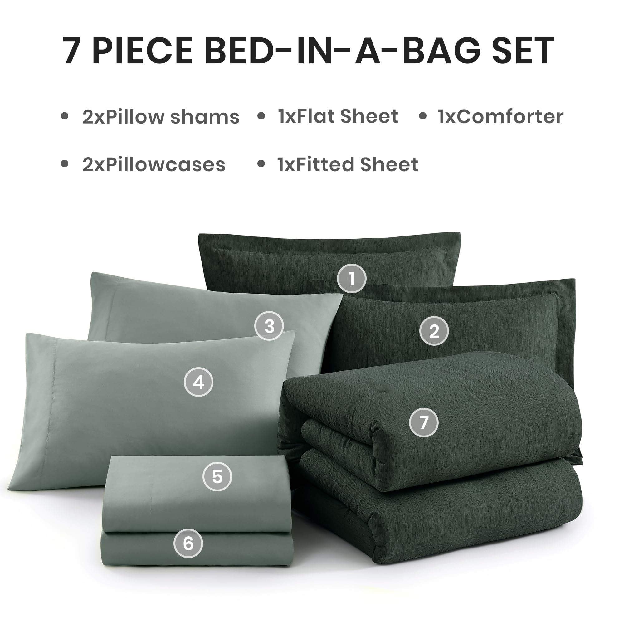 Monbix pillowcases and shams styled to show coordinated bedding benefit