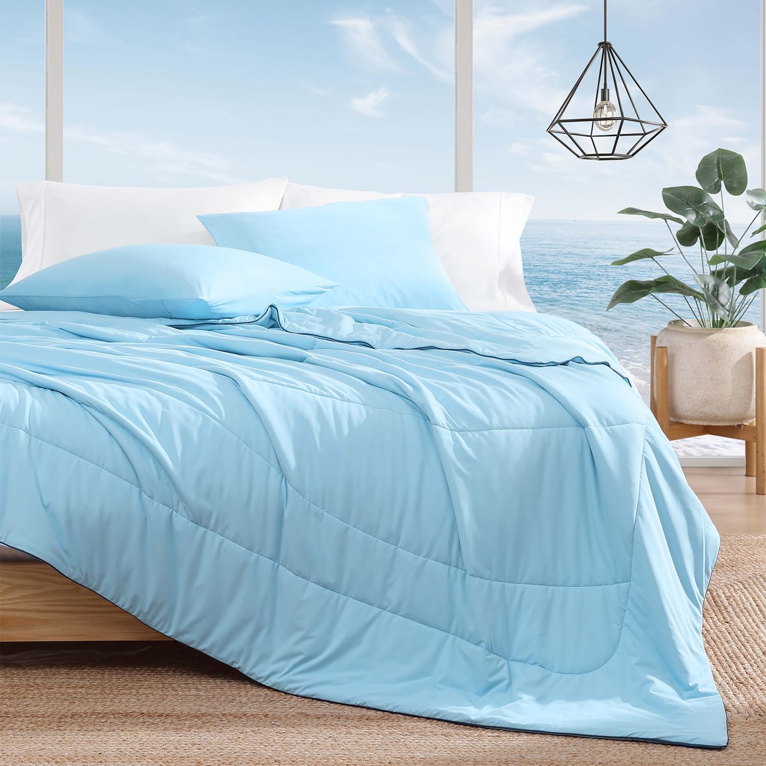 Monbix fabric texture closeup highlighting cooling Q‑Max fabric and silky feel