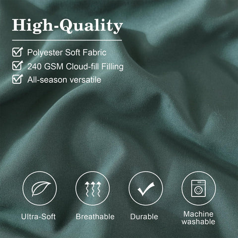 Monbix fully made king bed top view showing even coverage and neat look