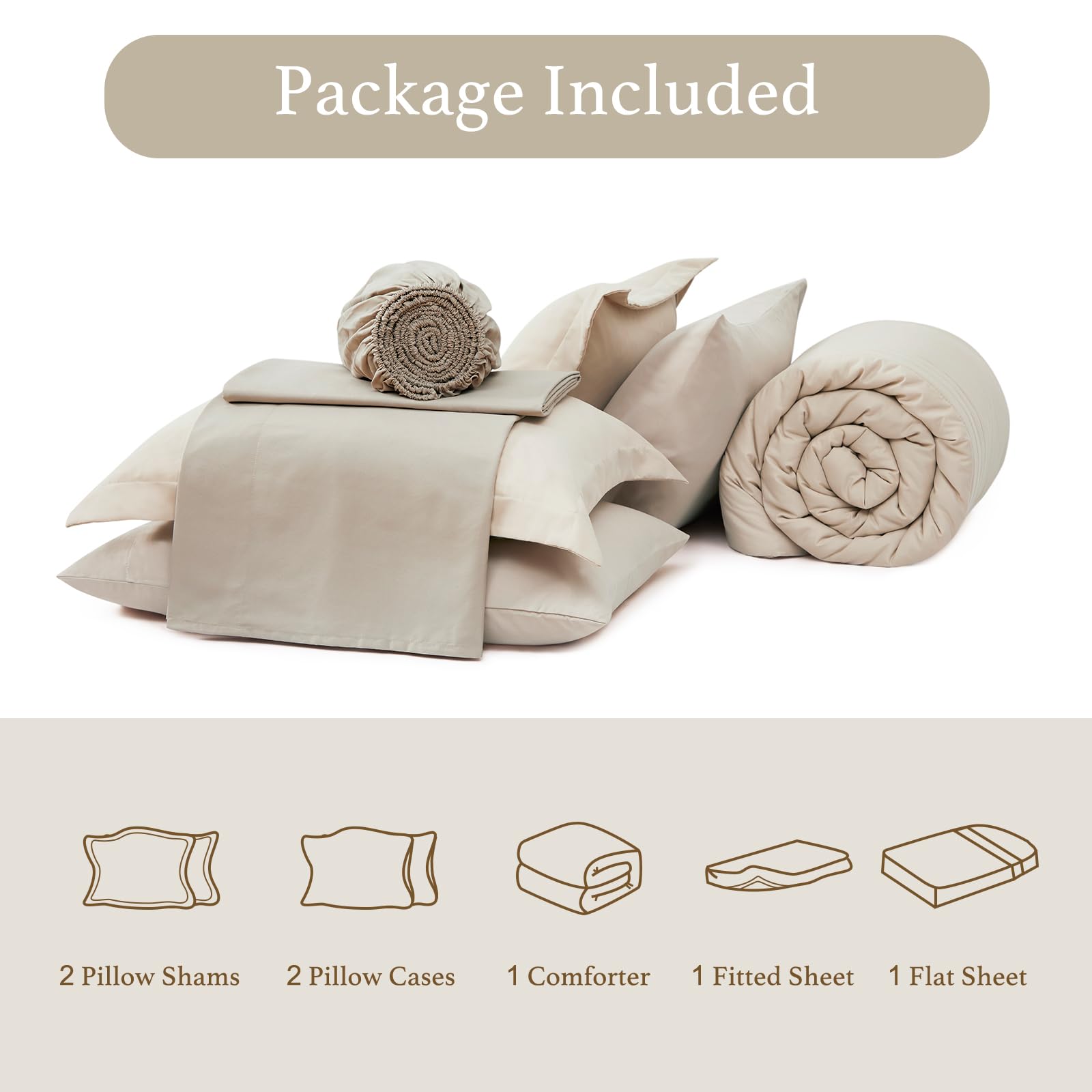 Monbix comforter packed in a vacuum bag showing compact shipping convenience