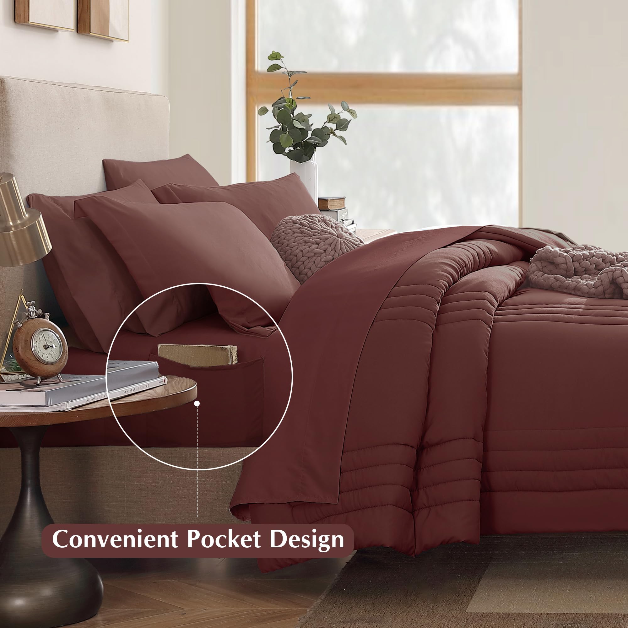 Monbix shams and pillowcases detail illustrating matching finish and polished look