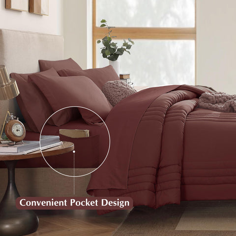 Monbix shams and pillowcases detail illustrating matching finish and polished look