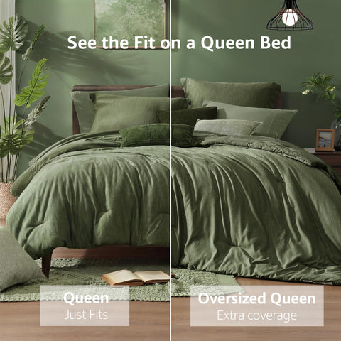 Monbix fitted sheet corner showing 14-inch pocket for deep mattresses