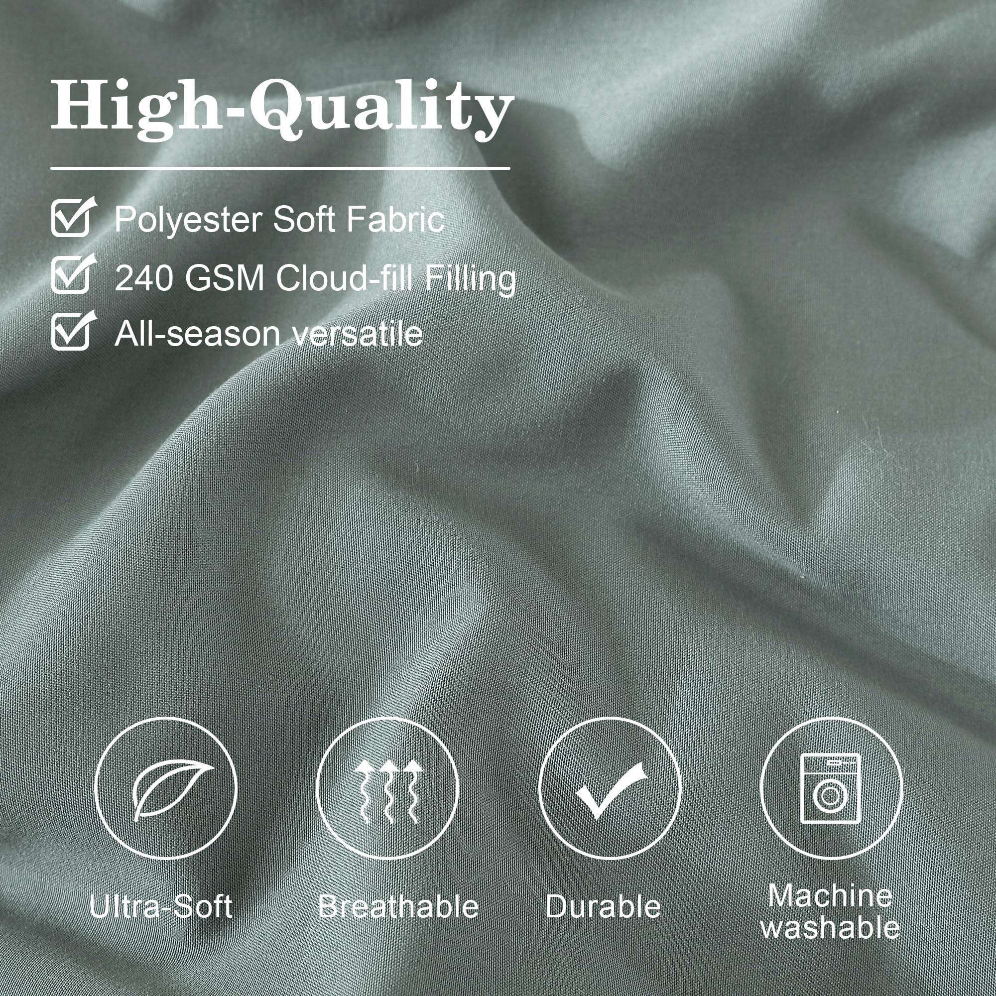 Monbix ruler comparison beside comforter illustrating true queen dimensions and fit