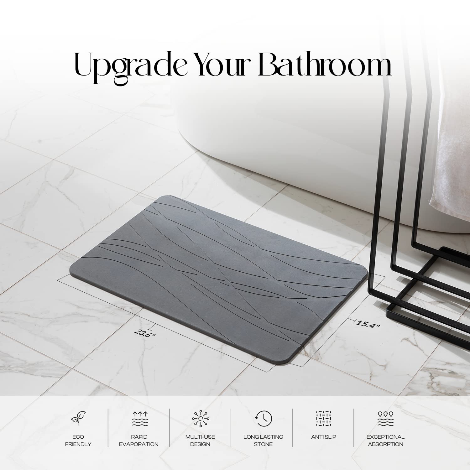 Mondano underside view of non-slip pad providing secure bathroom stability