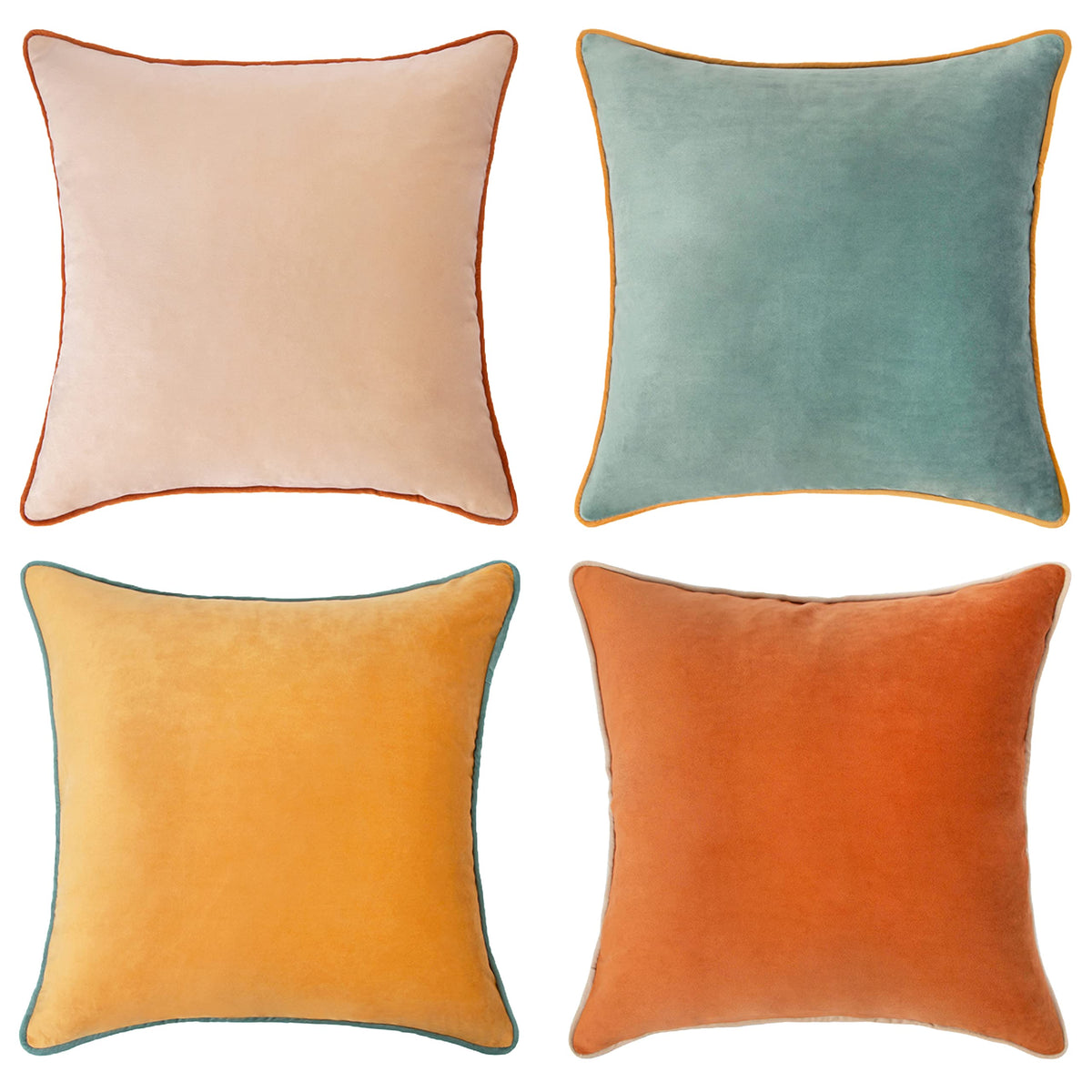 MONDAY MOOSE front view of four colorful covers, adds instant room color