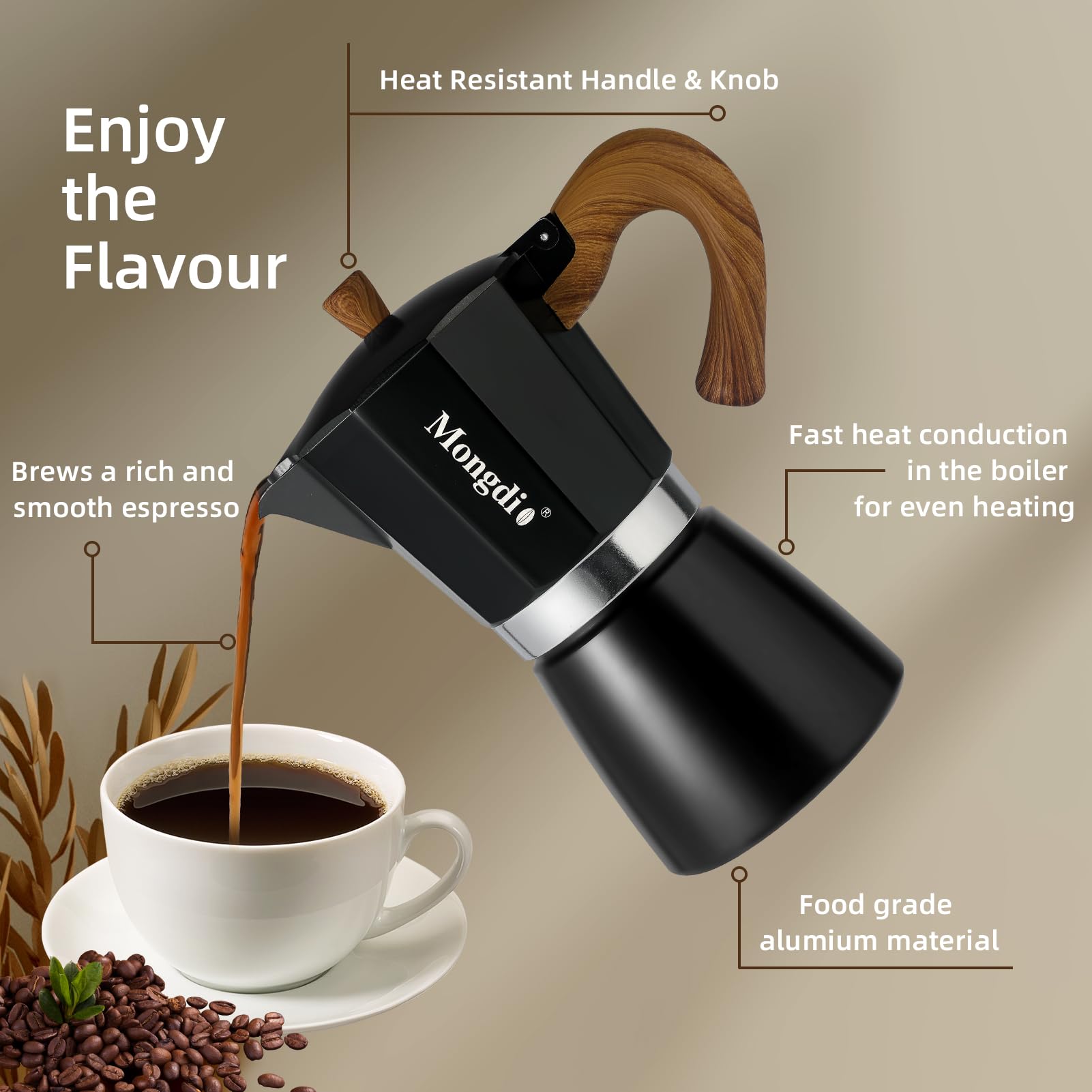 Mongdio metal filter basket and safety valve for reliable pressure control