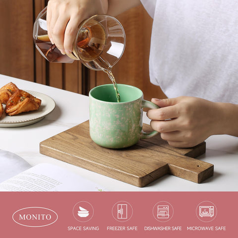 MONITO handle detail displaying comfortable grip and sturdy ceramic construction