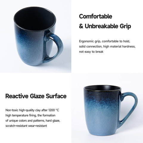 MONITO stacked mugs illustrating convenient storage and space-saving benefit