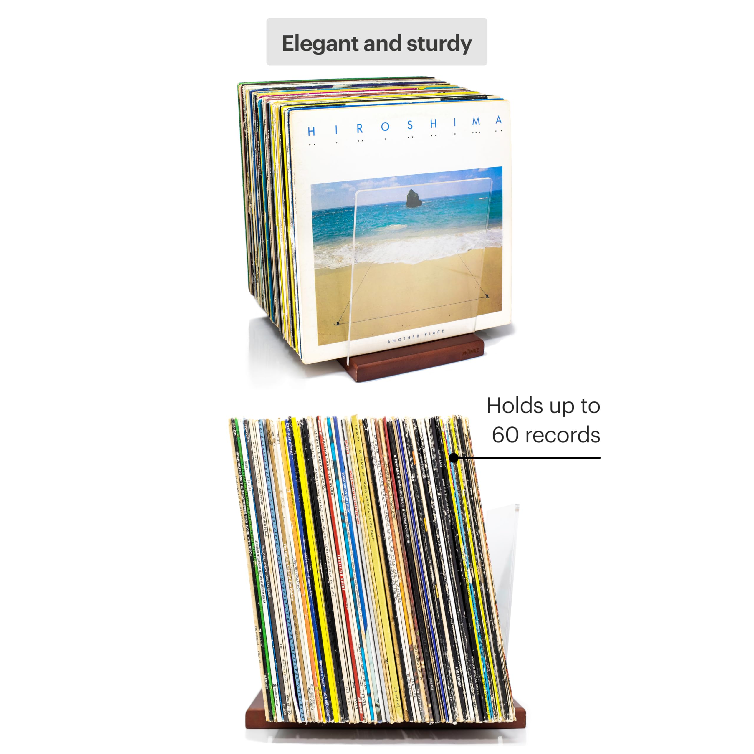 MÖNKE lifestyle cozy living room display enhancing decor while showcasing vinyl