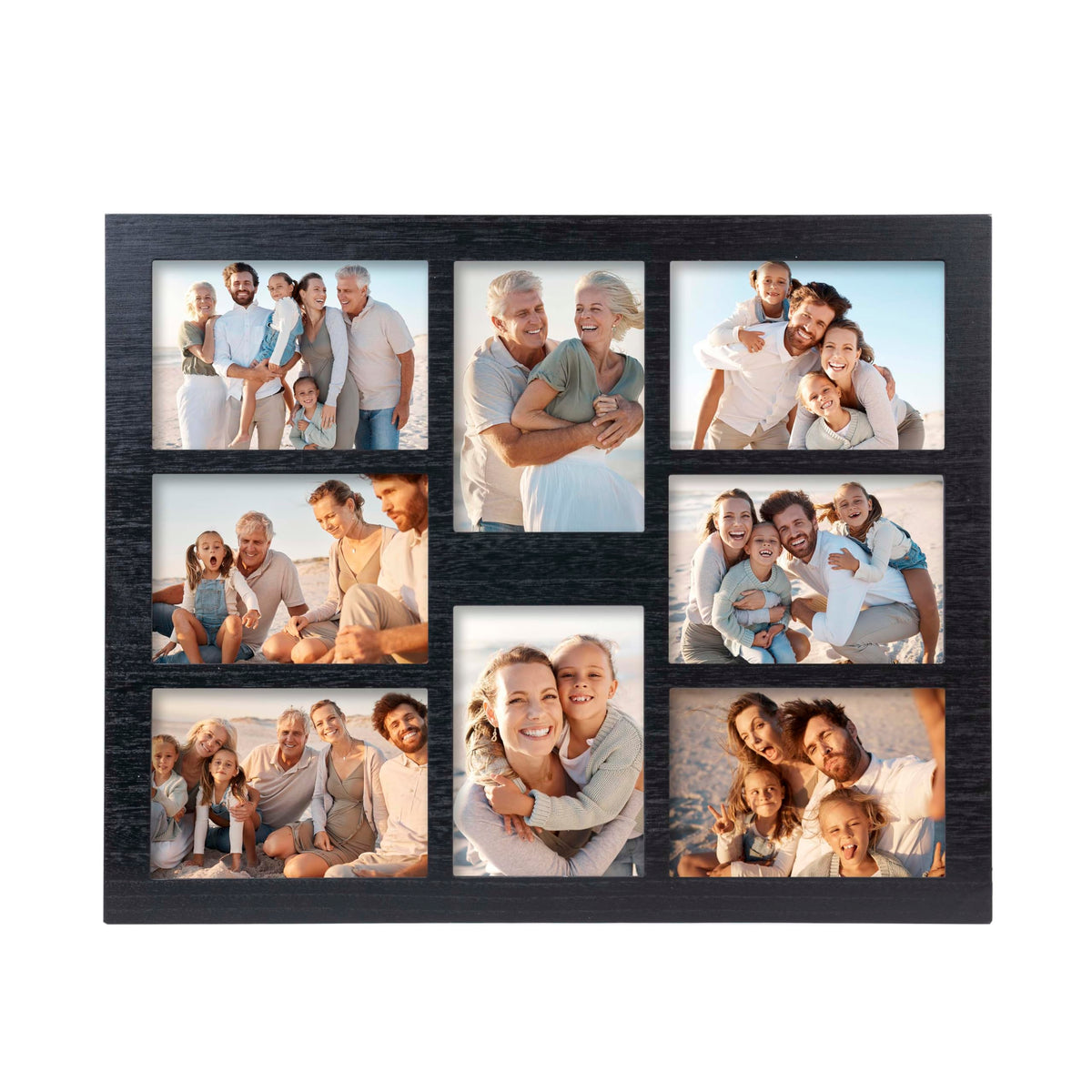 MONT PLEASANT front view collage frame showing eight photos and cohesive display benefit