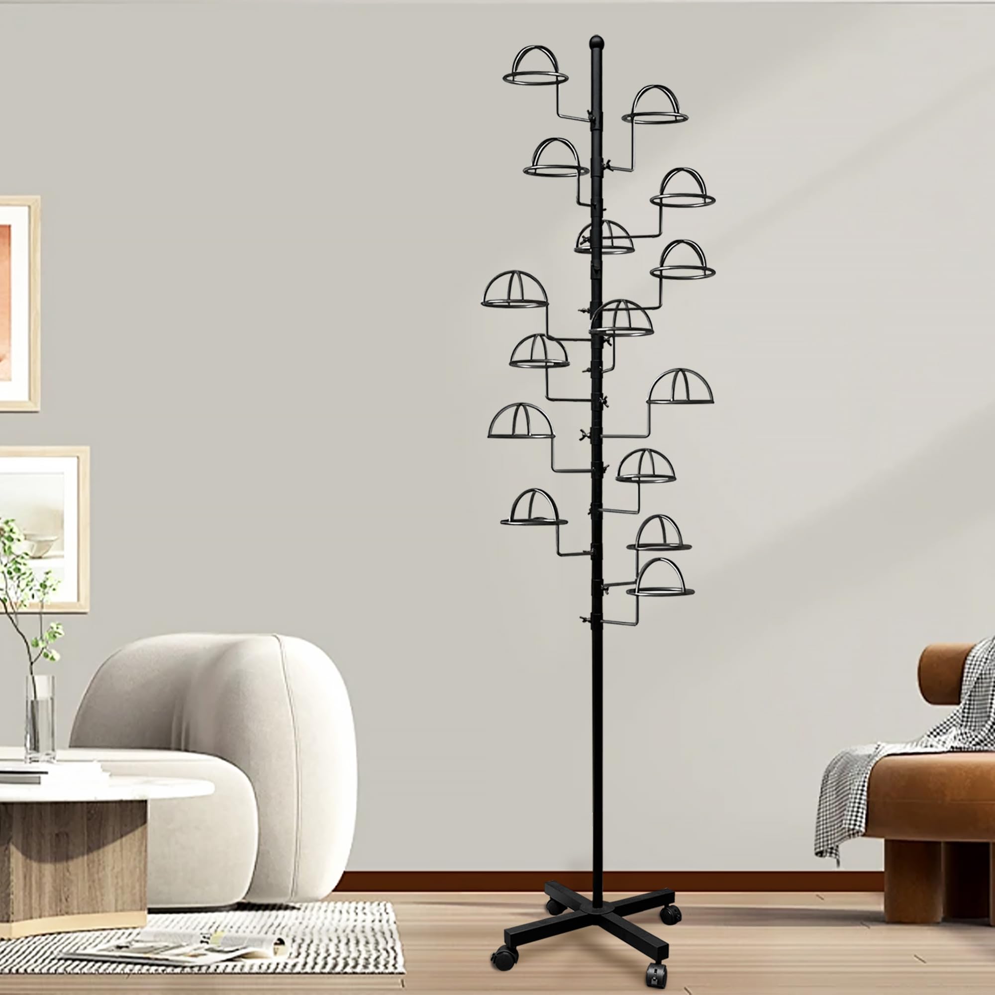 Montex rack set in retail space drawing customer attention