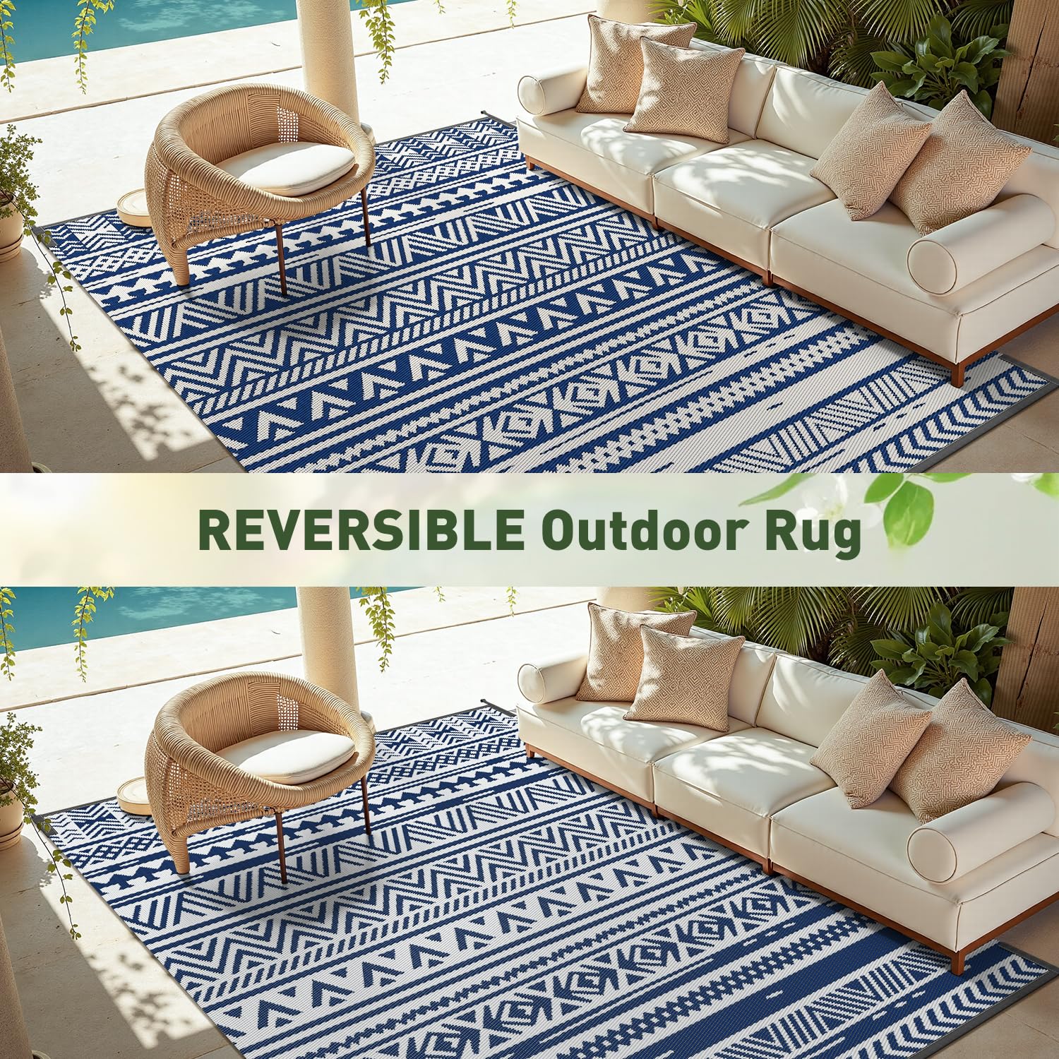 MontVoo rug at beach picnic highlighting sand-free quick-dry benefit