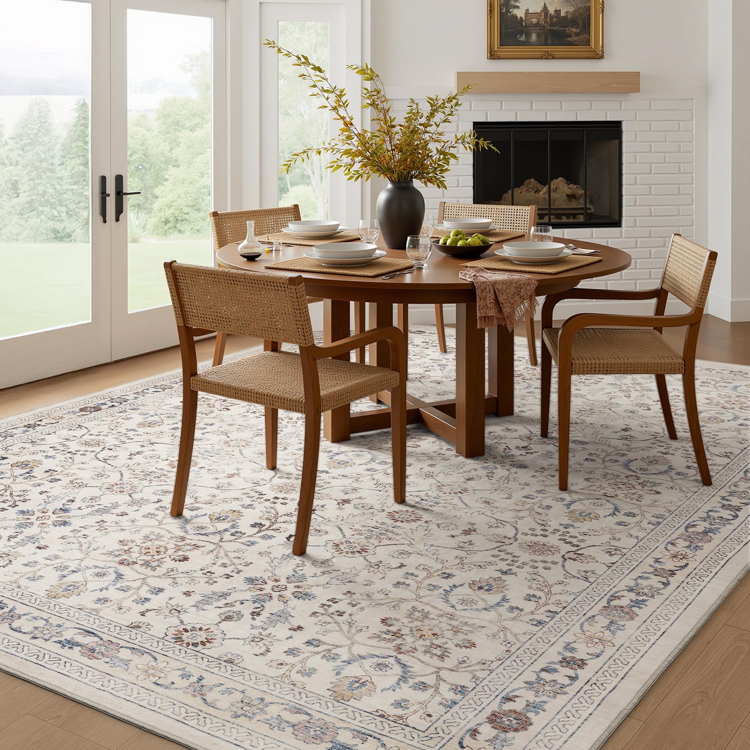 MontVoo bedroom styling with rug adding soft bedside comfort and cohesion