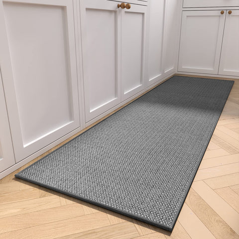 MontVoo front view of dark grey 20x70 runner showing clean silhouette and protection