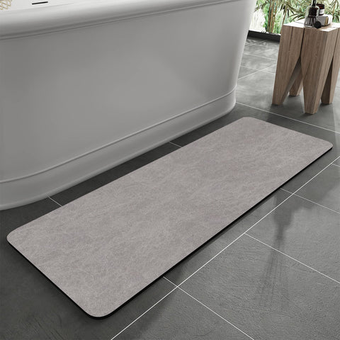 MontVoo front view full size mat protecting bathroom floor and absorbing water