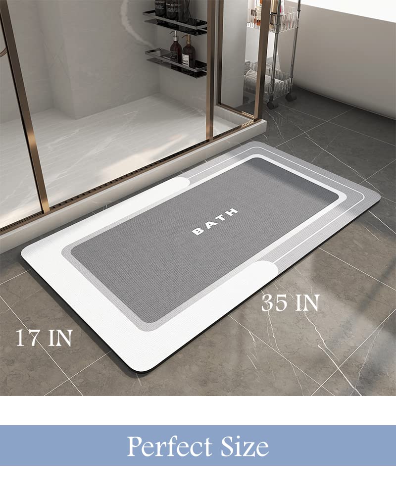 MontVoo in bathroom lifestyle scene showing tidy, stain-free floor