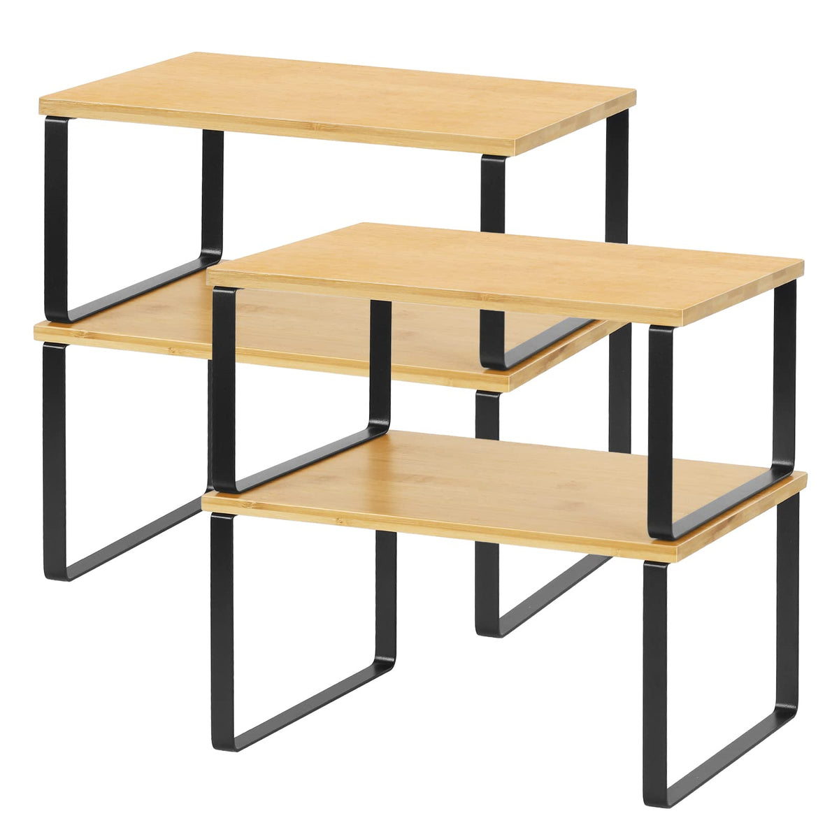 MOOACE front view of four-piece organizer set shows neat storage benefit