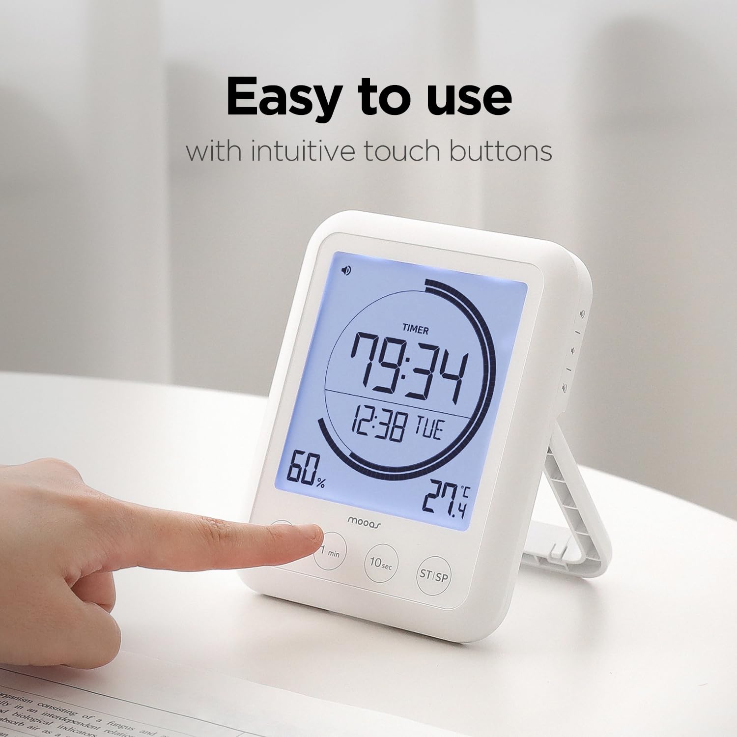 mooas illuminated backlight display for night visibility advantage