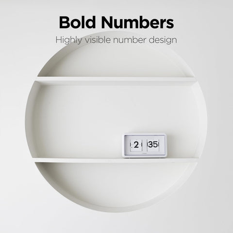 mooas flip clock transparent cover detail protecting flips and preventing dust