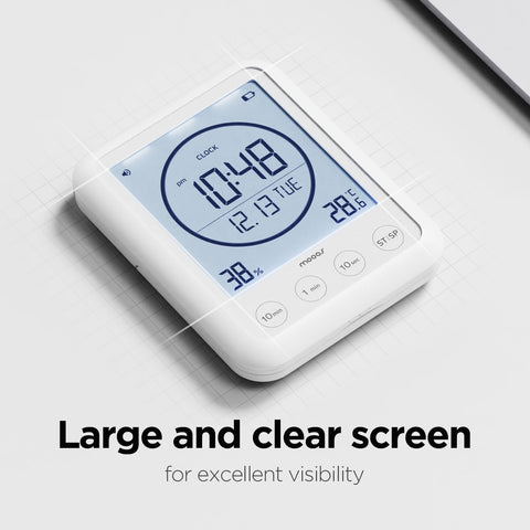 mooas on kitchen counter timing cooking with visible readouts benefit
