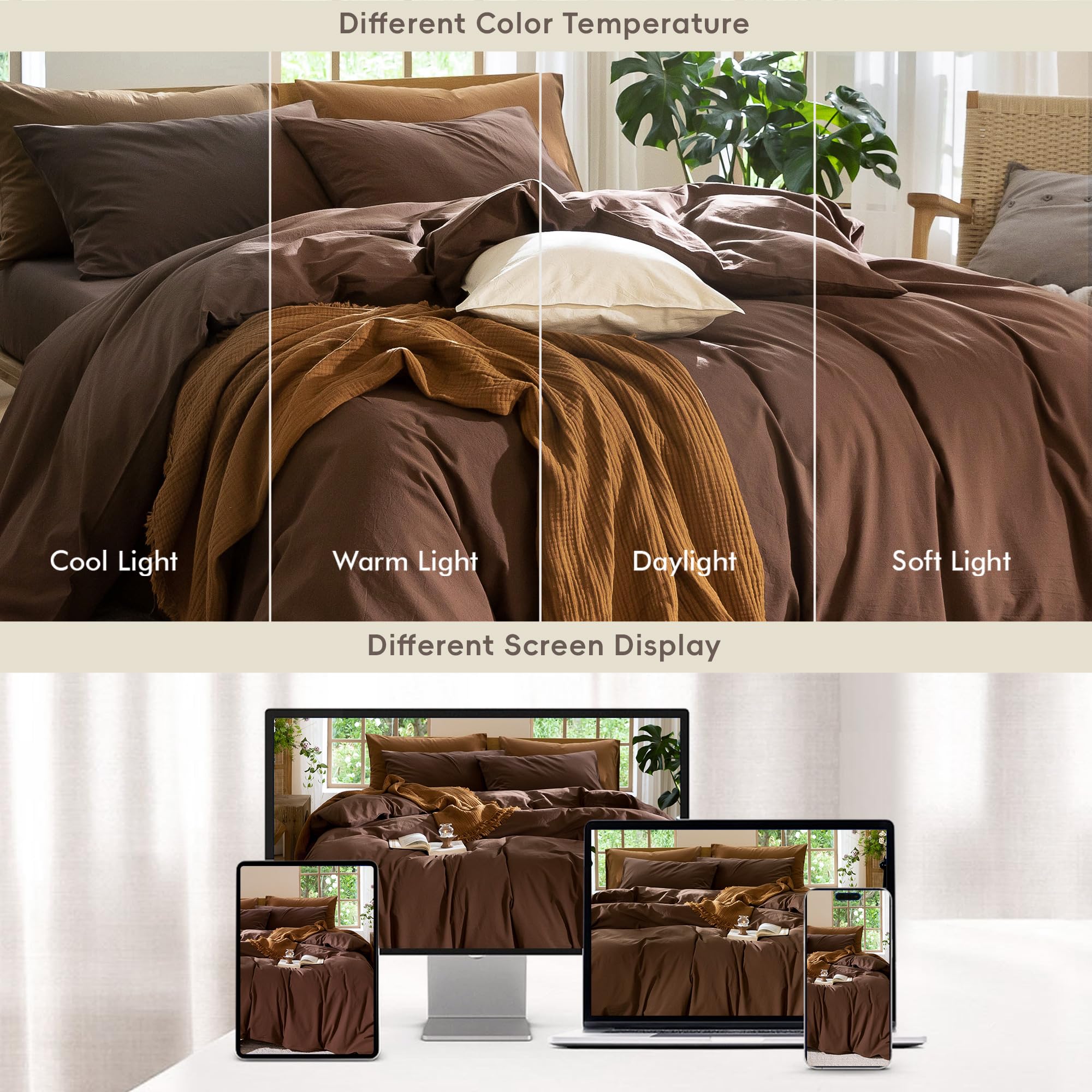 MooMee bedroom lifestyle scene showing styled bed and warm cozy ambiance benefit